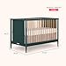 Dream On Me Clover 4-in-1 Modern Island Crib with Rounded Spindles in Olive, Convertible Crib, Mid-Century Meets Modern, Coordinates with The Clover Changing Counter