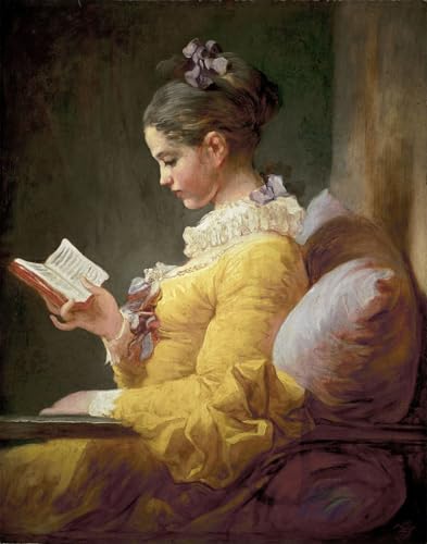 Tableau Impressions d'art Mural Jeune fille lisant Fragonard Rompre la monotonie des murs