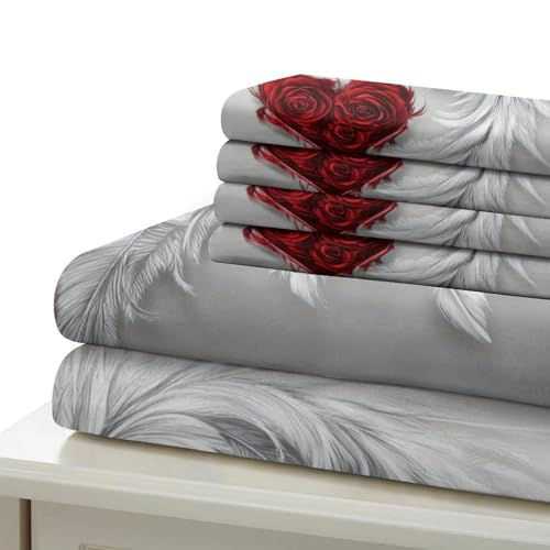 Drap de couette microfibre de qualité supérieure parure de lit 3D chic - 7