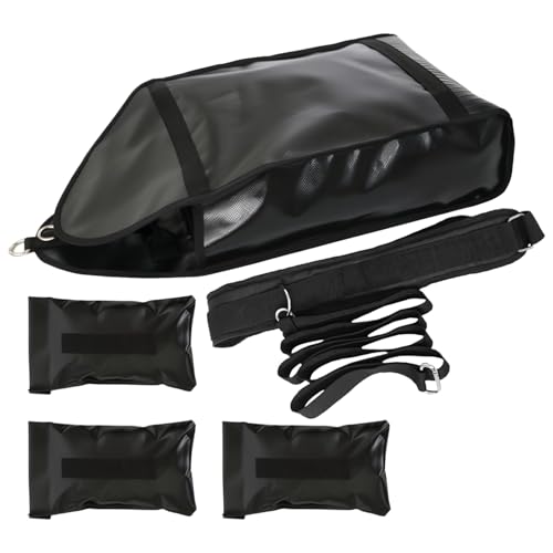 Trineo de peso ajustable para entrenar en el parque con cinturón deportivo y sacos de arena