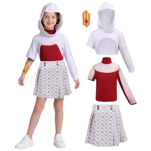 Disfraz niñas zombies 4 piezas con falda y pulsera miniatura 1
