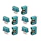 VUNIVERSUM 5 Paar (10 Stück) Premium MPX Multiplex Kompatibel Hochstromstecker Steckverbinder Goldstecker 6PIN 6P 6 Kontakte Stecker Buchse Male Female 6 Polig 35A Modellbau