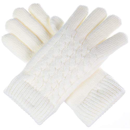 Be Your Own Style Women&rsquo;s Winter Classic Cable Ultra Warm Plush Fleece Lined Knit Gloves, Many...