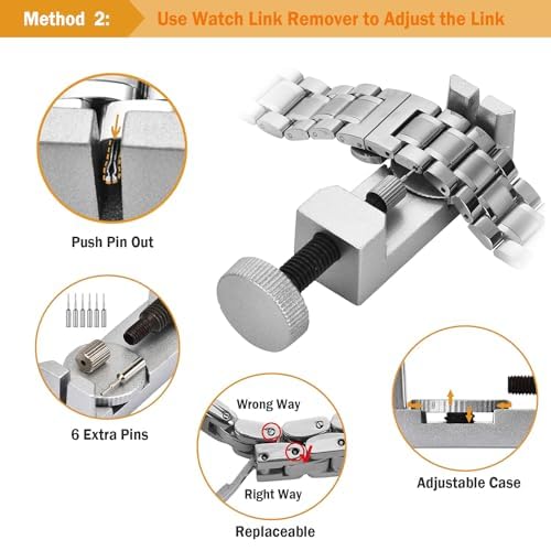 Kit de ferramentas de reparo de relógio, EasyTime 151 peças de relógios, bateria de reposição, pulse