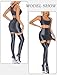AUBIG Oil Glossy Mini Skirt for Women Sexy Shiny Bodycon Tight Pencil Dress Clubwear Party Hot Skirt Grey Medium