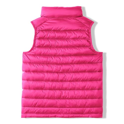 Boys Girls Puffer Vest Kids Sleeveless Down Jackets Lightweight Waterproof Zip Up Mock Neck Warm Quilted Gilet4