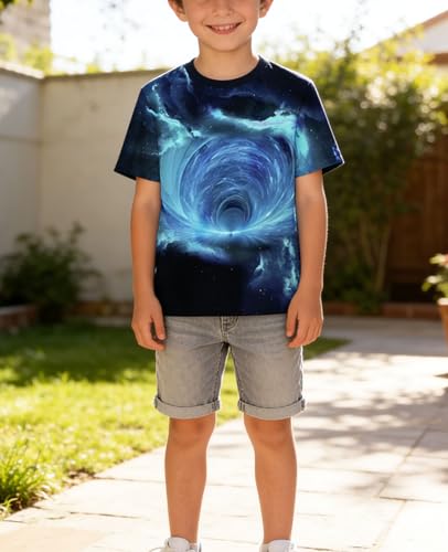 Image of LAIDIPAS Boys Girls 3D Graphic T-Shirt Short Sleeve Tops Tees 6-16 Years