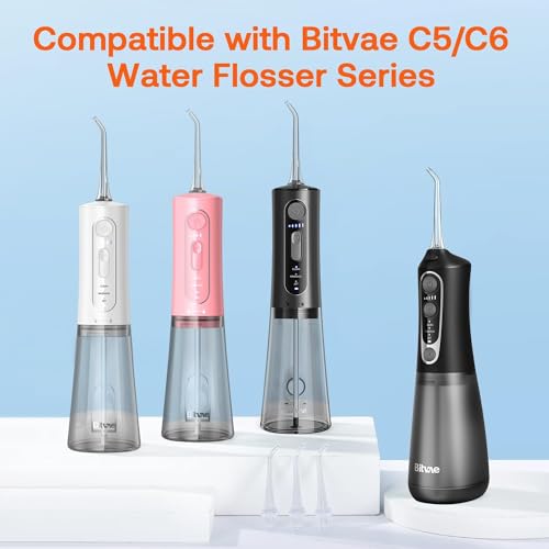 Bitvae C5/C6 Water Flosser Replacement Tips for Teeth Cleaning, Standard Water Dental Flosser Jet Tips, 4 Pieces - Thumbnail 3