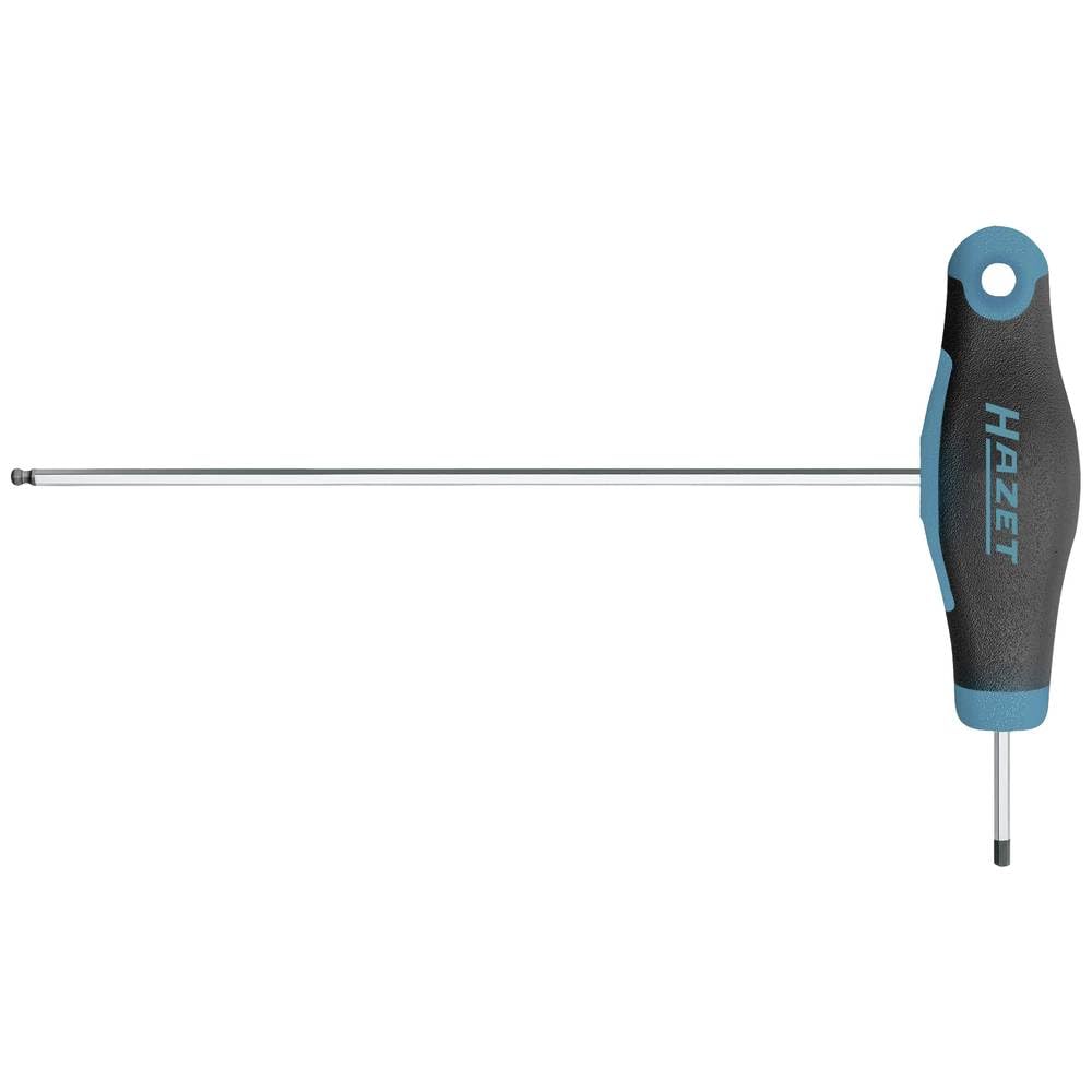 HAZET HZ829KK-2 Llave Allen de 2 mm (hoja corta y larga para uso flexible, perfil hexagonal, tamaño 829KK-2, azul oscuro)
