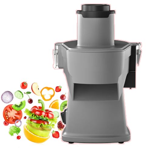 Cortadora De Verduras EléCtrica, Cortadora De Alimentos Multifuncional 2 En 1, Tritura, Corta En Cubos Y Porciona, Adecuada para Uso Comercial Y DoméStico