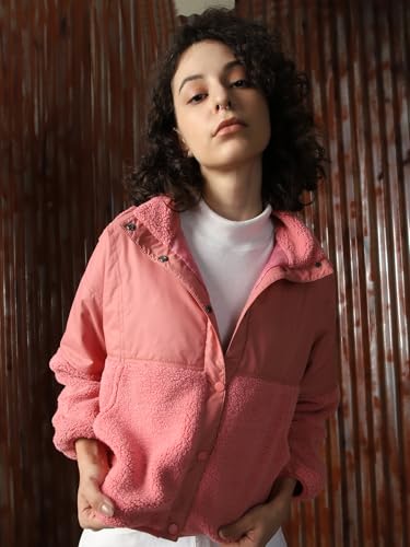 Image of High Star Women Printed Polyster Oversized Fit Hood Long Sleeve Sweatshirts