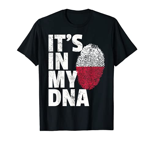 IT'S IN MY DNA Polish Poland Flag Pride National Country Camiseta
