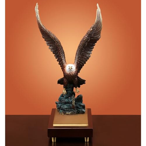 Sculpture aigle en cuivre decoration de table bureau chic