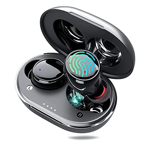 EDYELL® Upgraded C5M True Wireless Earbuds/Earphones/in-Ear TWS Stereo Headphones with Advanced Bluetooth V5.0, IPX7 Trusted Waterproof, Extra-Long Playtime, Built-in Microphone