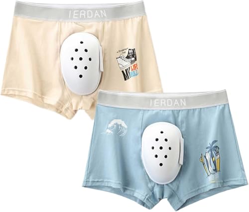 2pc Post Circumcision Underwear for Kids, Circumcision Underwear, Surgery Recovery Pants, Breathable Boxer Shorts for Boys(B,S-Small)