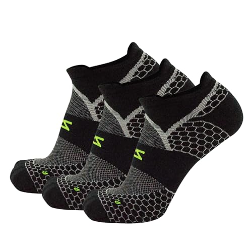 Image of Zensah Grit 2.0 Compression Running Socks - Lightweight Merino Wool No Show Socks for Trail Running, for Men and Women