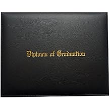 Grad Days Certificate Cover Imprinted Diploma Of Graduation Faux-leather Diploma Holder 8.5" x 11" Black