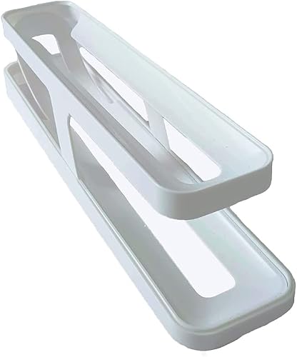 1pcs Tier Egg Dispenser Automatic Egg Roller Refrigerator Rolling Egg Holder Automatically Rolling Egg Storage Container for Kichen