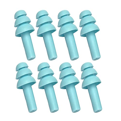 4 Pairs Reusable Noise Cancelling Earplugs Soft Silicone & Foam