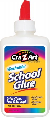 CRA-Z-ART Washable Liquid School Glue, 4 oz