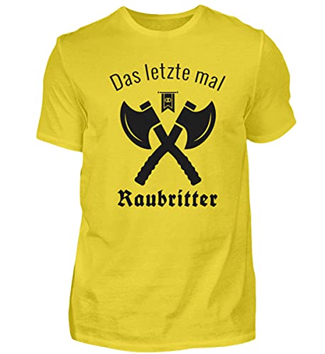 T-shirt Das letzte mal Raubritter homme XL aux finitions or
