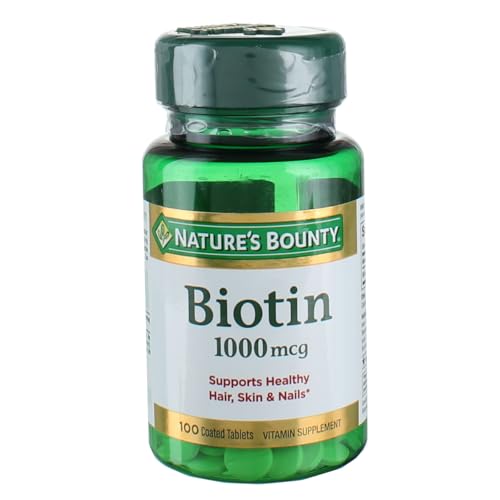 Nature's Bounty Energy Health Biotin Coated Tablets, 1000 mcg, 10...