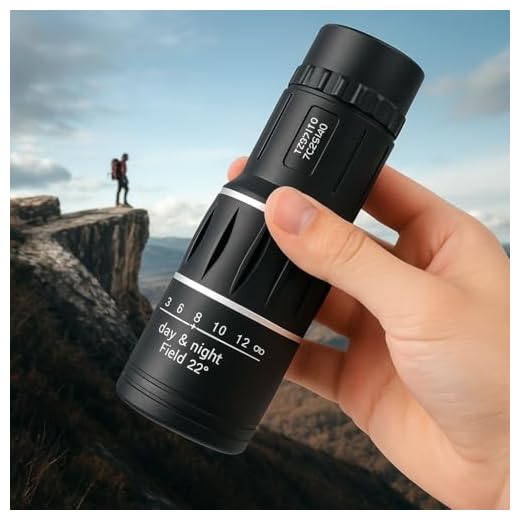 High Powered Monocular 12x52 - HD BAK4 Prism Waterproof for Men Women, Hunting Hiking Travel (Black)
