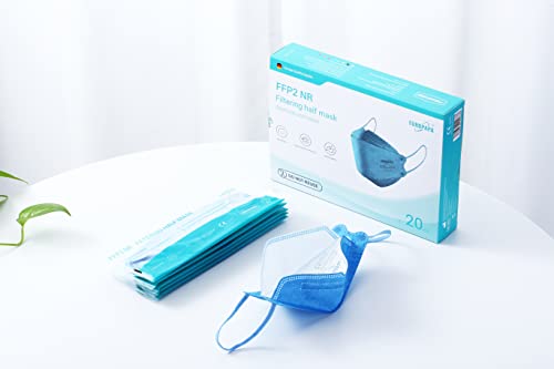 EUROPAPA® 40x FFP2 maschere blu a forma di pesce