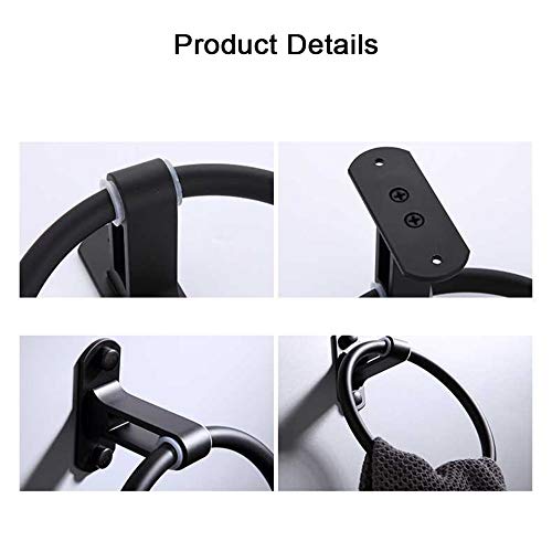 GORIKIISLAND タオルリング SB≫タオルハンガー タオル掛け ハンガーリング 内径13.5cm 真鍮製 壁付け おしゃれ シンプル モダン  高級 ビス付き クリアー仕上げ ゴールド 金色 タオルラック ブラック スペース アルミ タオルリング バスルーム タオルリング 壁掛け金具 ペンダント ラウンド タオル ハンギン