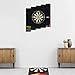 ONE80 Knock-down Dartboard Backboard for A Large Area of Wall Protection Free Combination for Various Set-up Options Wooden Backboard with Black Veins Mounting Kits and Instructions Included Dartboard
