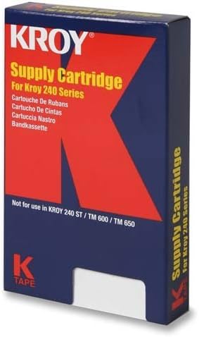 Duratype 240 Series Labeling Tape, Indus, 1/2"x50', BK/WE (KRY2357516) Category: Label Maker Tapes and Ribbons