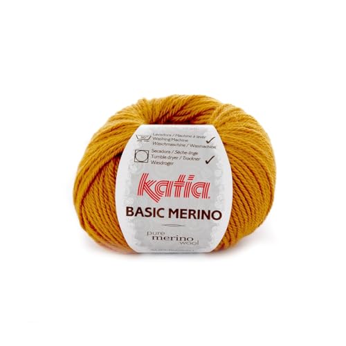 Laine BASIC MERINO, Katia 71 Ocre