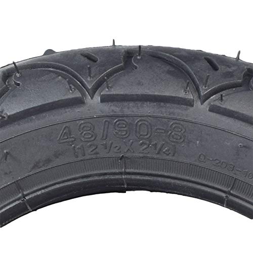 Alveytech 12-1/2''X2-1/4'' (57-203/62-203) Rubber Tire - Replacement Fits Razor Pocket Mod Series, Currie, Mongoose, Schwinn, Rocket, Strollers, Electric Scooter, E-Bike, Street Tires #TOP5