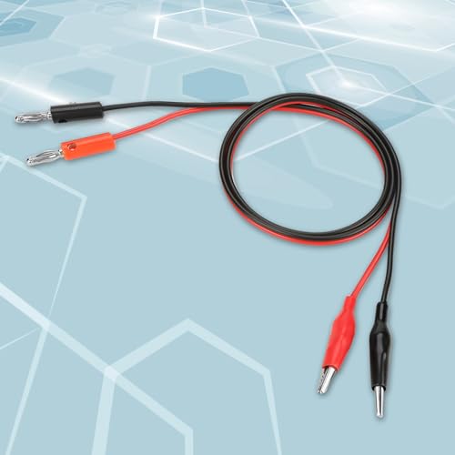 Image of Jeanoko Power Supply Output Cable 1 Pack Plounger Mini Hooks Banana Plug Multimeter Cables Clip 30V 5A 80cm for Adjustable DC Regulated Power Supply