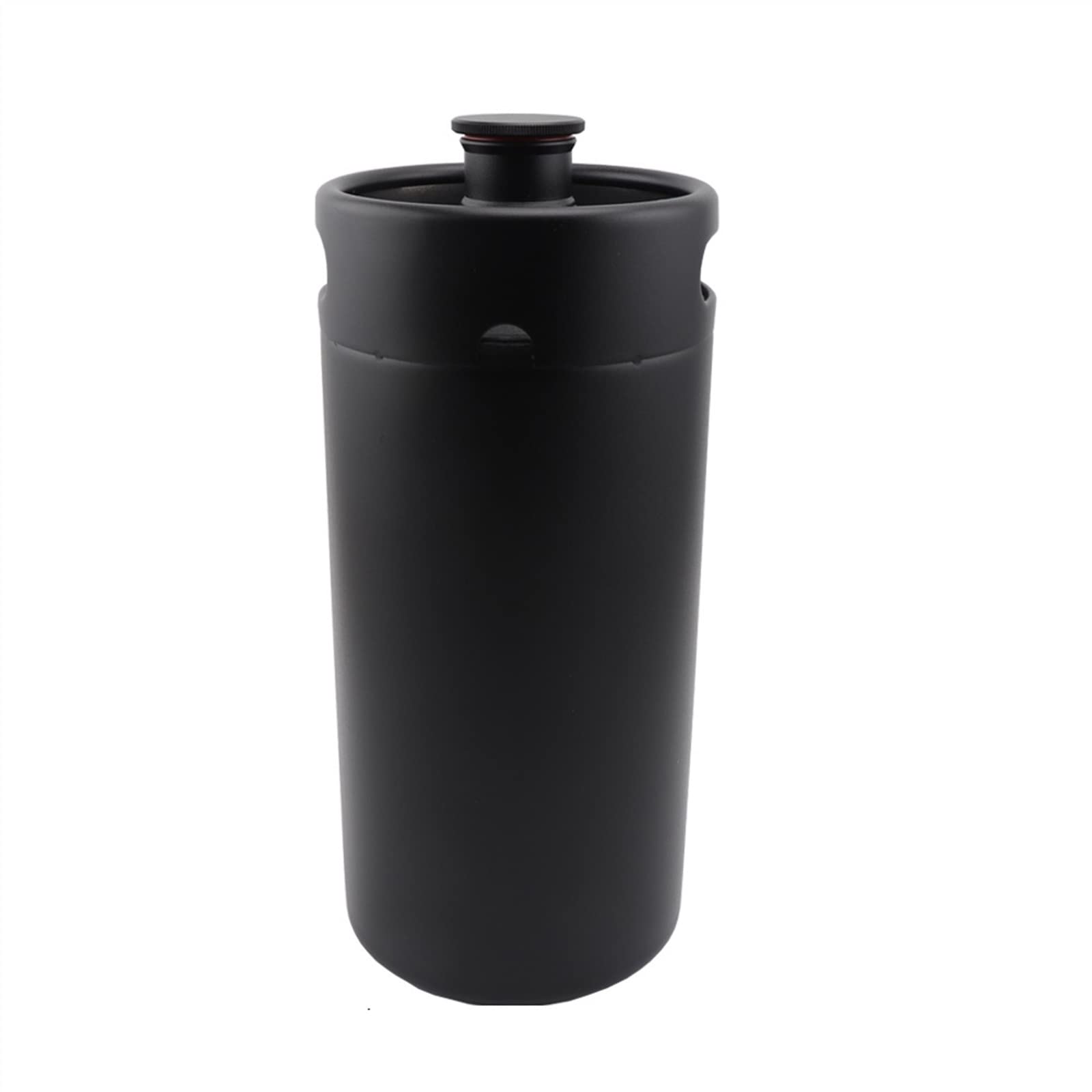 Heimbrau-Sets Heimbrausystem 2L / 3.6L / 5L Homebrew Bier Minifass Druckbeaufschlagter Growler Mattschwarzer Fassbierspender(Black 3.6L)