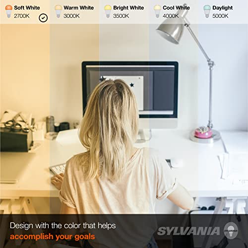 Image of Sylvania Flood BR30 LED Light Bulb, 65W = 9W, Dimmable, 22 Year, 800 Lumens, 2700K, Soft White - 6 Pack (41259)
