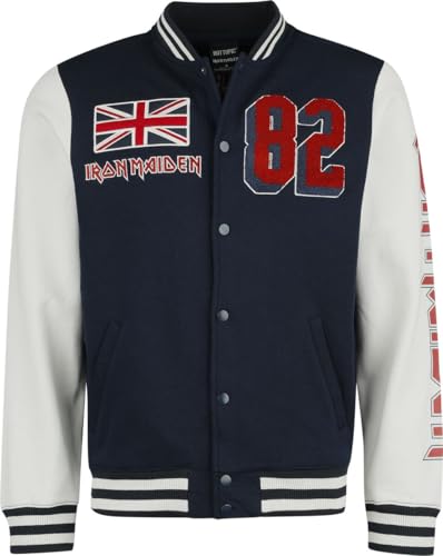 Iron Maiden NOTB Coaches Homme Veste Varsity multicolore XXL 60% Coton, 40% Polyester