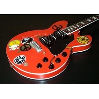 ALVIN LEE Guitare miniature ES 335 Ten Year After - Les Beatles, Paul McCartney, John Lennon, RIngo Starr, George Harrison