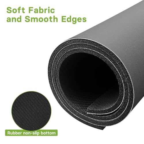 PPQIRU Washer And Dryer Cover For Top Washing Machine Mat Cover Kitchen Drain Pad Solid Color Table Mats Dryer Top Protector Rug Non Slip Bath Mat For Laundry(Purple,L) - Image 7