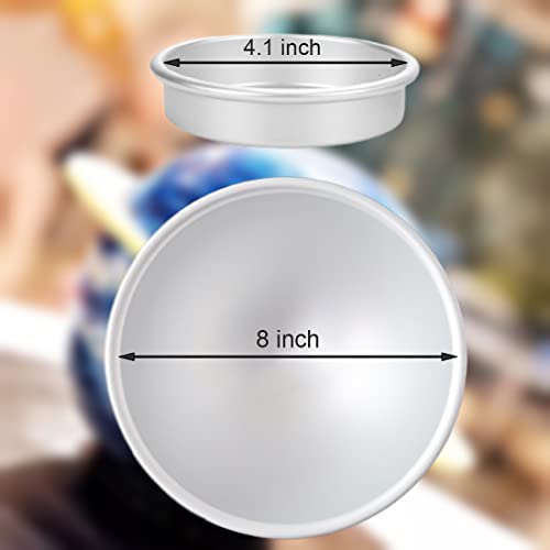 Qicfrk Cake Sphere Pan Half Ball Cake Pan 8 Inch Ball Pan 3D Cake Pan Ball To Create Any Ball Shaped Cake Soccer Shaped Baking Pans Diy Birthday Sphere Cake Pan #TOP1