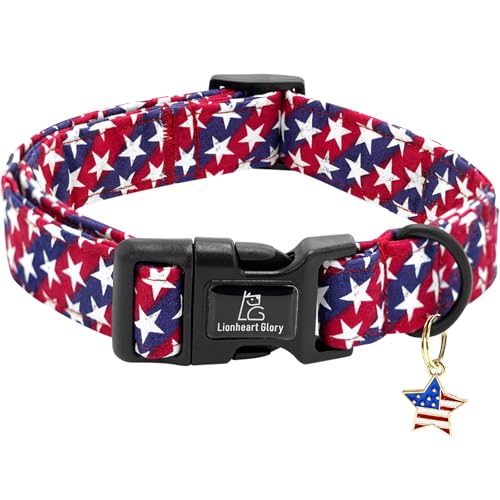 American-Flag-Dog-Collar-4-of-July-Patriotic-Independence-Dog-Collar-Heavy-Duty-Adjustable-Collars-for-Medium-Dogs-Pet-Gift-Summer-Collars American Flag Dog Collar, 4 of July Patriotic Independence Dog Collar Heavy Duty Adjustable Collars for Medium Dogs Pet Gift Summer Collars - Image 1