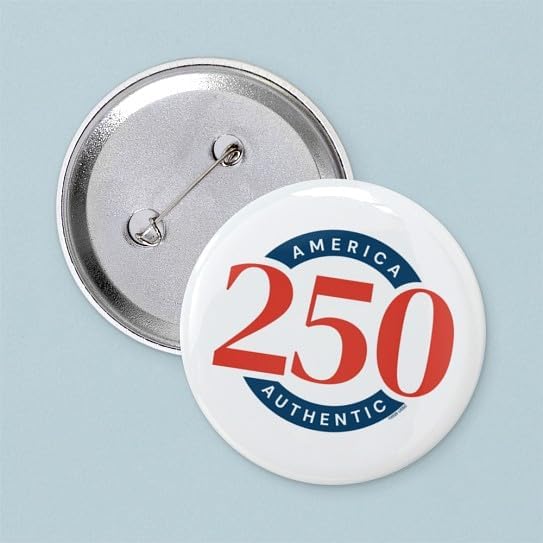 CafePress America250: Authentic 2.25 Button 2.25" Round Pinback Button