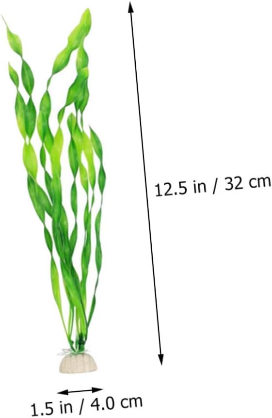 Housoutil 35pcs Simulation Grass Aquarium Plants Artificial Underwater Decor for Fish Tank Safe Fish Hiding Plants for Home Aquatic Landscape