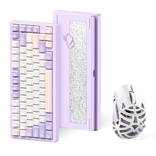 WLMOUSE Beast Miao(OM Switch, White&Purple) - �Q�[�~���O�}�E�X�{WOBKEY Rainy 75 ���J�j�J���L�[�{�[�h(Pro (�p�[�v�� �p���z��))