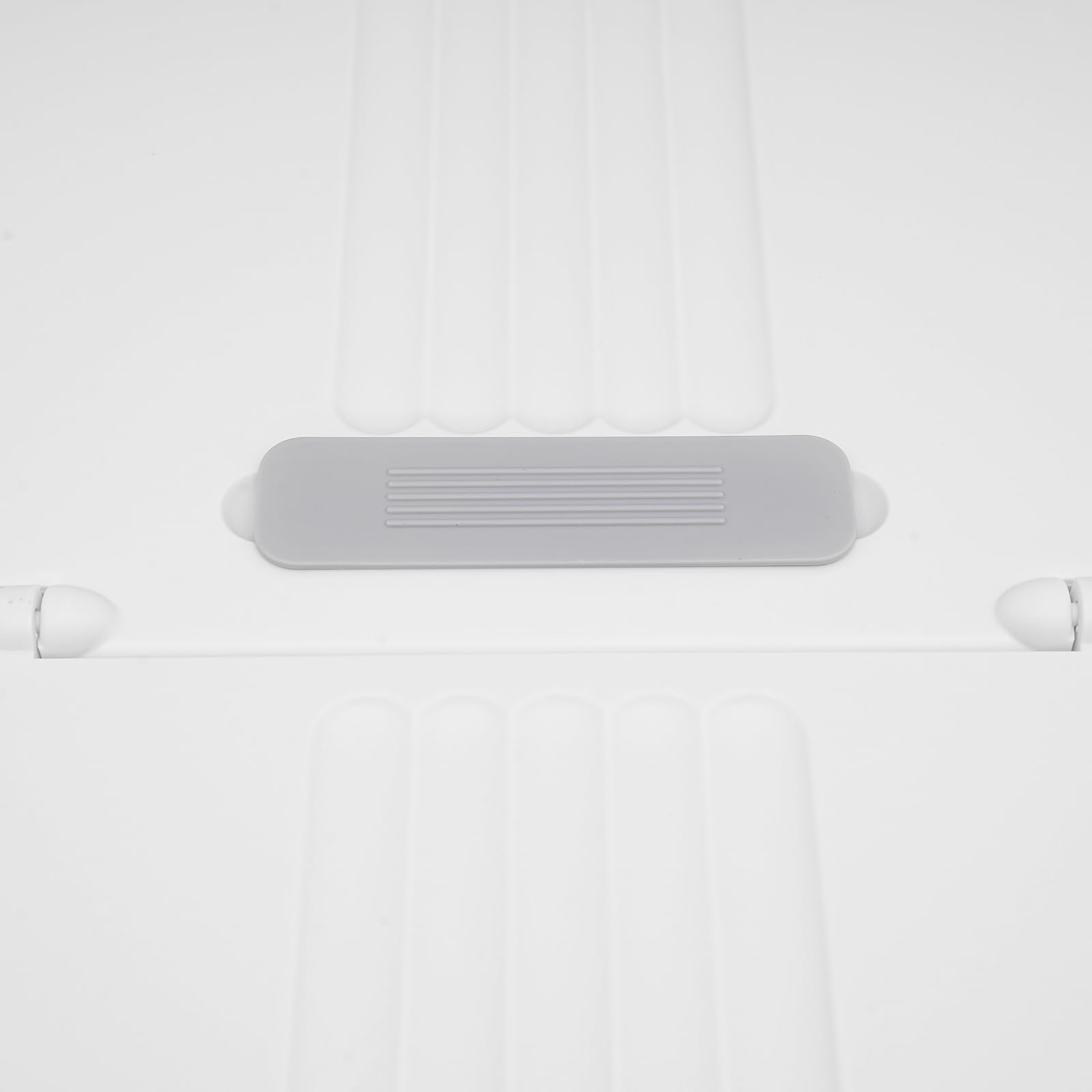 Aufbewahrungsbox mit Deckel 101x51.5x24cm Unterbett-Aufbewahrungsboxen Plastik Boxen Klickverschluss Stapelboxen Aufbewahrungsorganizer für Bettdecken Kleidung (Festes Weiß)