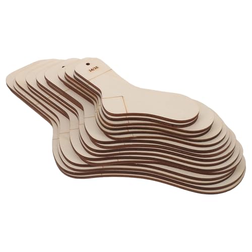 BELLIFFY 16pezzi Bloccanti per Calzini Lavorati Maglia in Legno Strumenti per Bloccare Calzini da Uncinetto e Lavorazione Maglia Righelli per Esposizione di Fai da Te