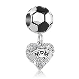 Chili Jewelry Football Mom Charm for Sport Lover Compatible with Pandora Charms Bracelets