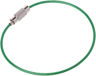 SFQEVHRZ Llavero de Alambre， Cable Colorido for Llavero, Bolsa for Exteriores, Herramientas for Exteriores(Green)