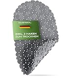 SilverRack Alfombrilla de bañera de 69 x 36 cm (diseño de piedra gris...