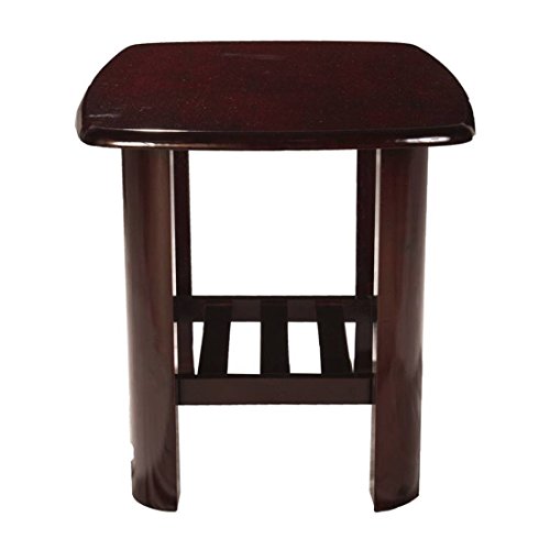 Image of Woodness Venus Solid Wood Coffee Table (Matte, Mahogany)